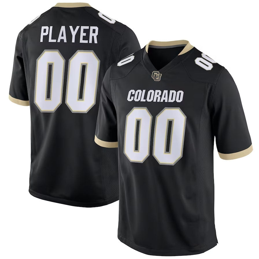 Custom C.Buffaloes Pick-A NIL Replica Football Jerseys - Black American College Jerseys