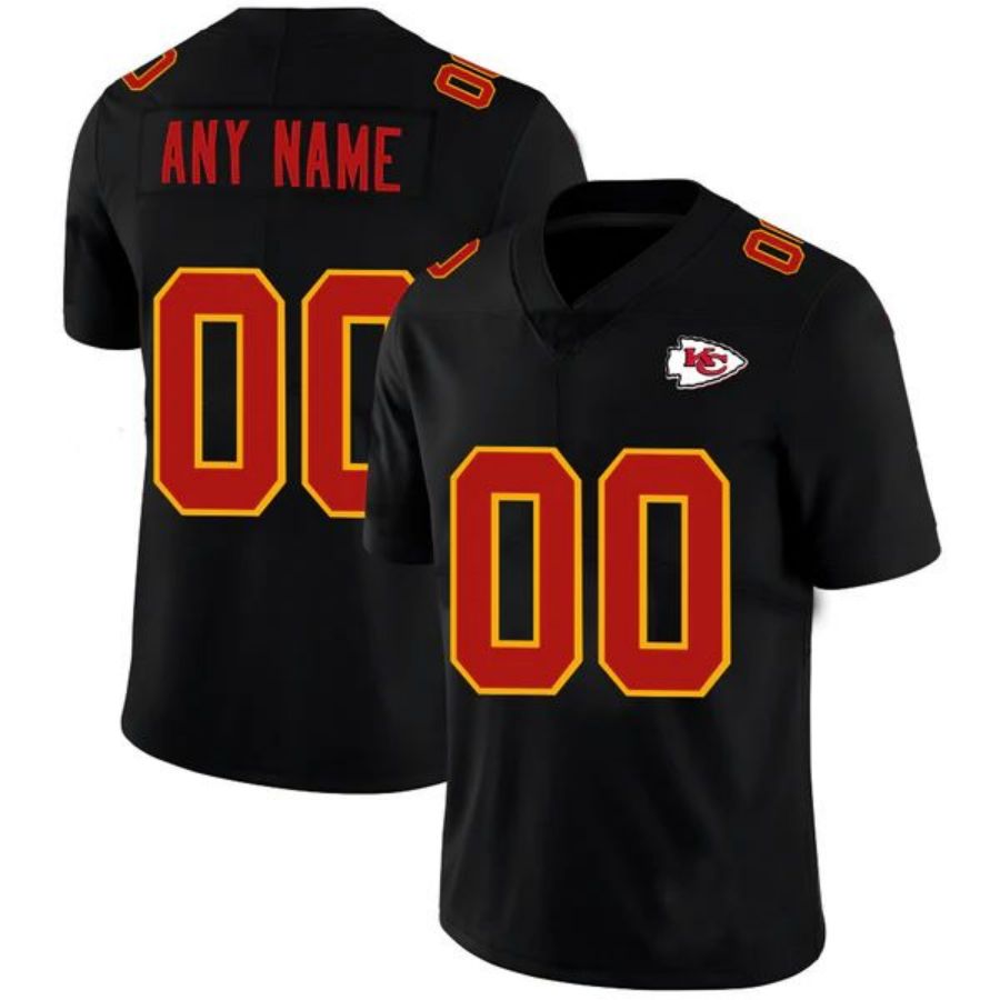 Custom KC.Chiefs Black American Stitched Football Jerseys Name And Number Size S to 5XL  Birthday Gift