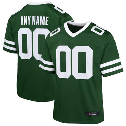 Custom NY.Jets Green Game Jersey -American Stitched Football Jerseys