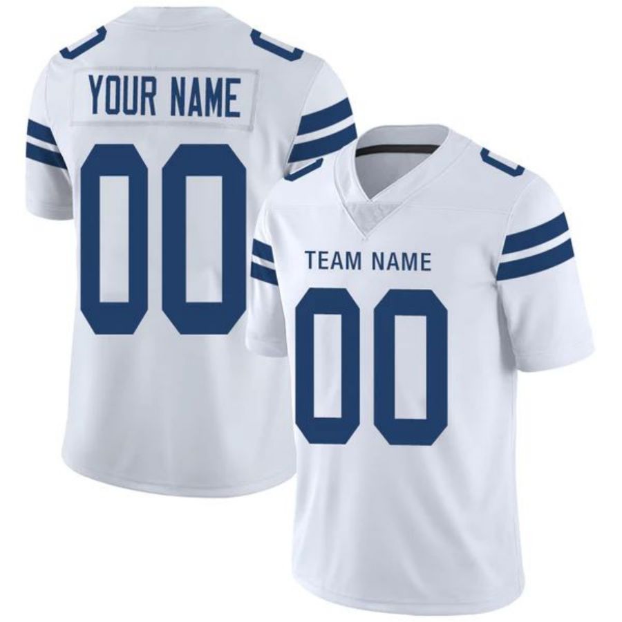 Custom IN.Colts Stitched American Football Jerseys Personalize Birthday Gifts White Jersey