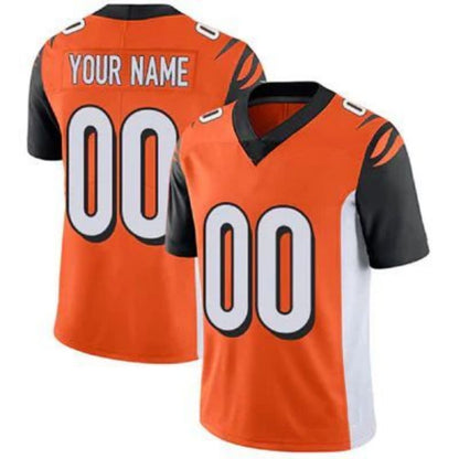 Custom C.Bengals Orange Stitched American Game Football Jerseys