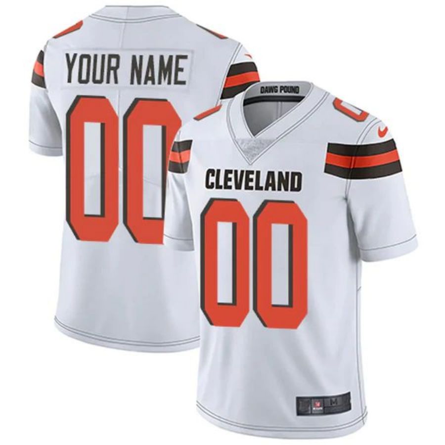 Custom C.Browns White Game Jerseys -American Stitched Football Jerseys