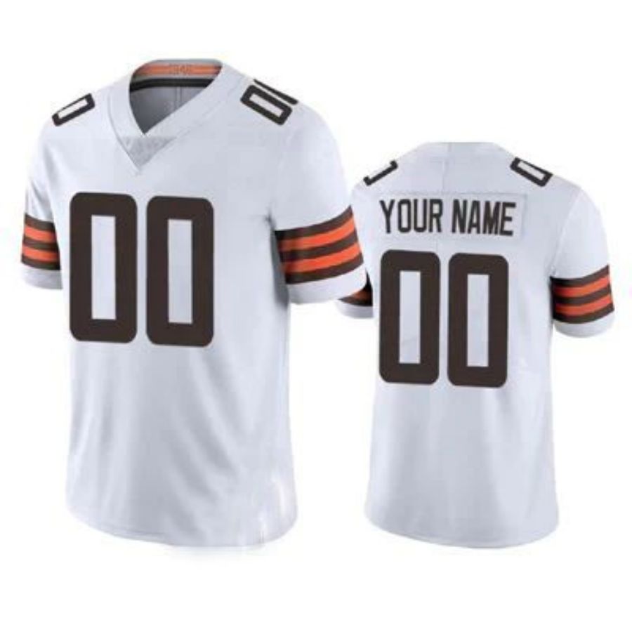 Custom C.Browns White American Stitched Game Football Jerseys