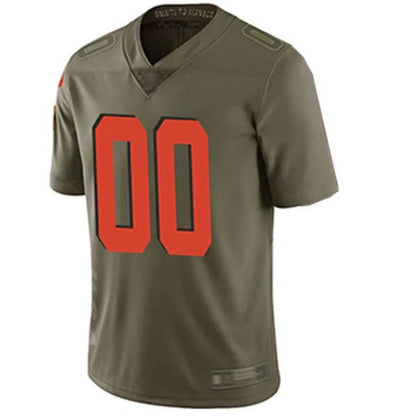 Custom C.Browns Olive Stitched American Football Jerseys