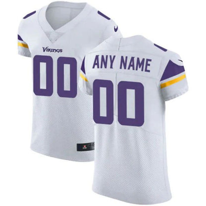 Custom MN.Vikings White Vapor Untouchable Elite Jersey -Stitched American Football Jerseys