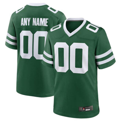 Custom NY.Jets Green Game Football Jersey -American Stitched Football Jerseys