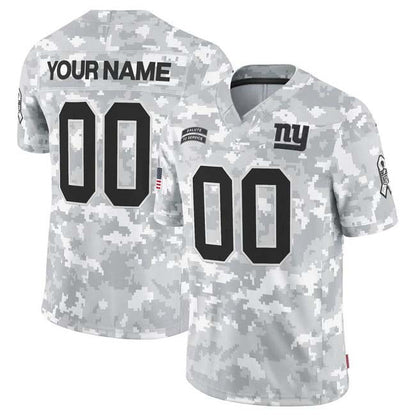 Custom NY.Giants F.U.S.E Arctic Camo Salute To Service Limited Stitched Football Jersey