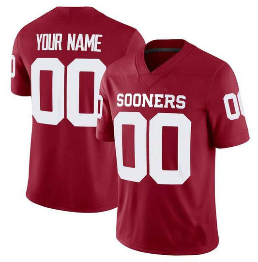 Custom O.Sooners Game Jersey Red Stitched Football College Jerseys