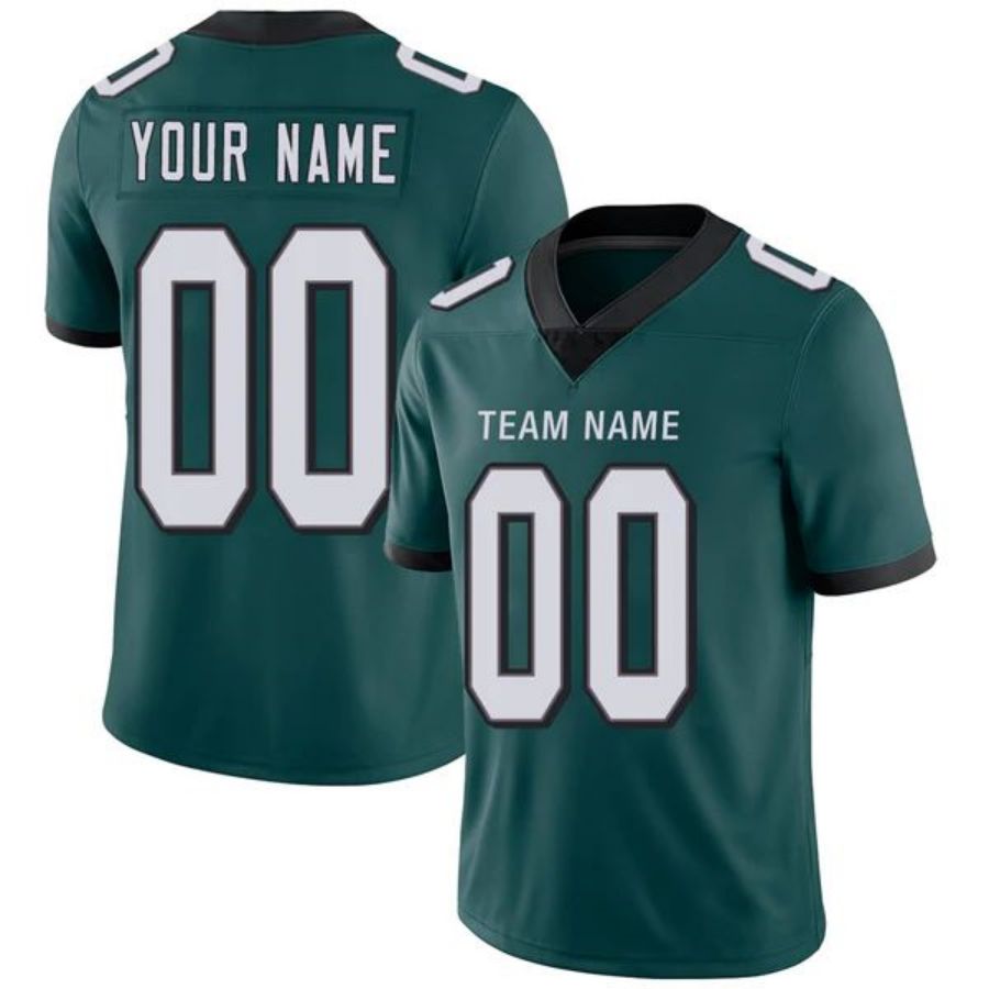 Custom P.Eagles Green Game Jersey -Stitched American Football Jerseys Personalize Birthday Gifts