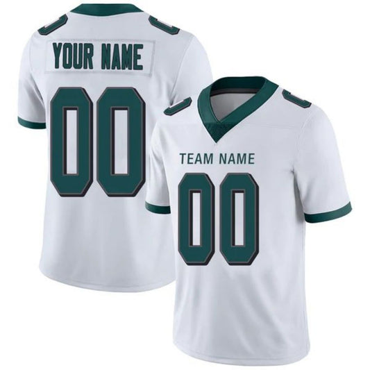 Custom P.Eagles White Game Jersey -Stitched American Football Jerseys Personalize Birthday Gifts