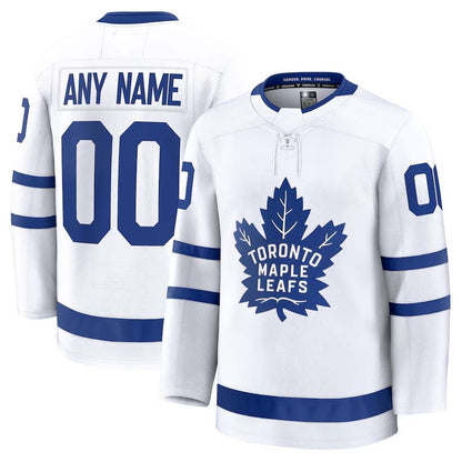 Custom T.Maple Leafs Fanatics Game Premium Jersey - White Stitched American Hockey Jerseys