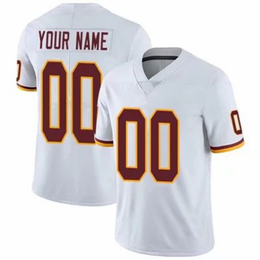 Custom W.Commanders White Team Jersey -Stitched American Football Jerseys