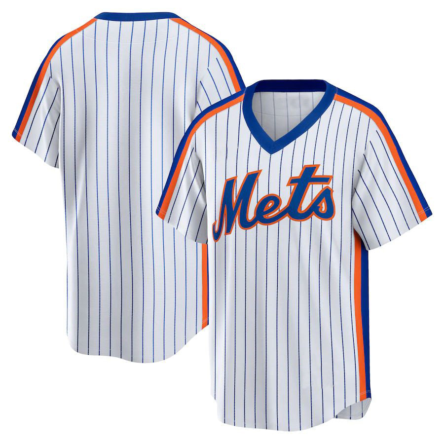 Custom White NY.Mets Home Cooperstown Collection Team Baseball Jerseys