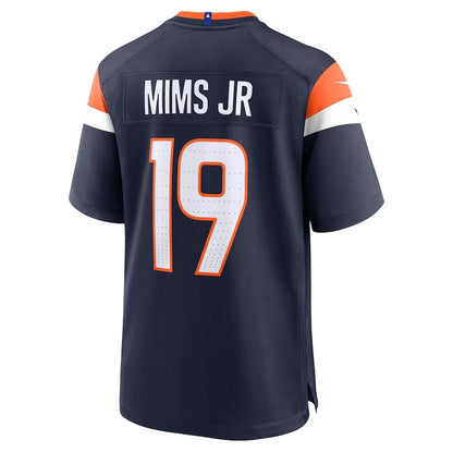 D.Broncos #19 Marvin Mims Jr Player Navy Game Stitched American Football Jerseys