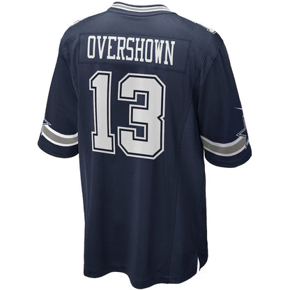 D.Cowboys #13 DeMarvion Overshown Player Navy Game American Football Jerseys