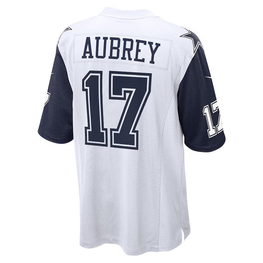 D.Cowboys #17 Brandon Aubrey Player White Game American Football Jerseys