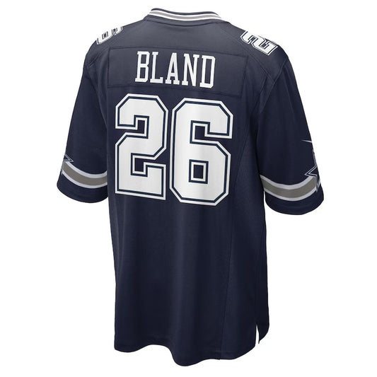 D.Cowboys #26 DaRon Bland Navy Player Game American Football Jerseys