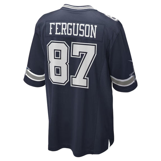 D.Cowboys #87 Jake Ferguson Player Navy Team Game American Football Jerseys