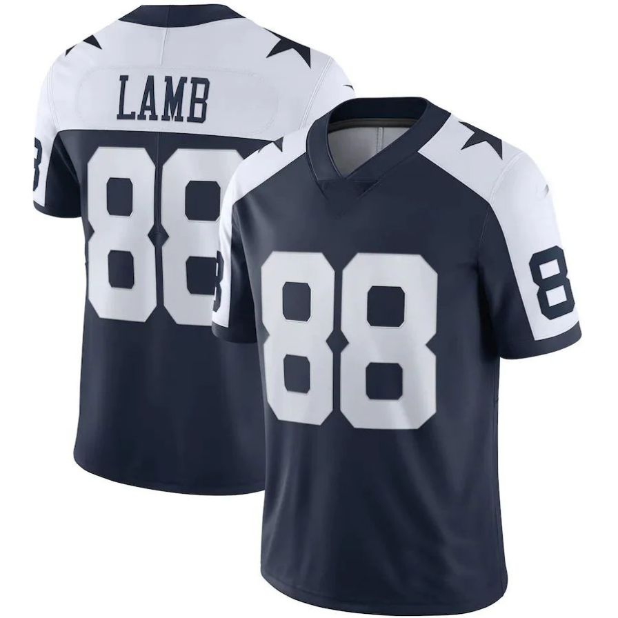 D.Cowboys #88 CeeDee Lamb Player Navy Vapor Limited Jersey Stitched American Football Jerseys