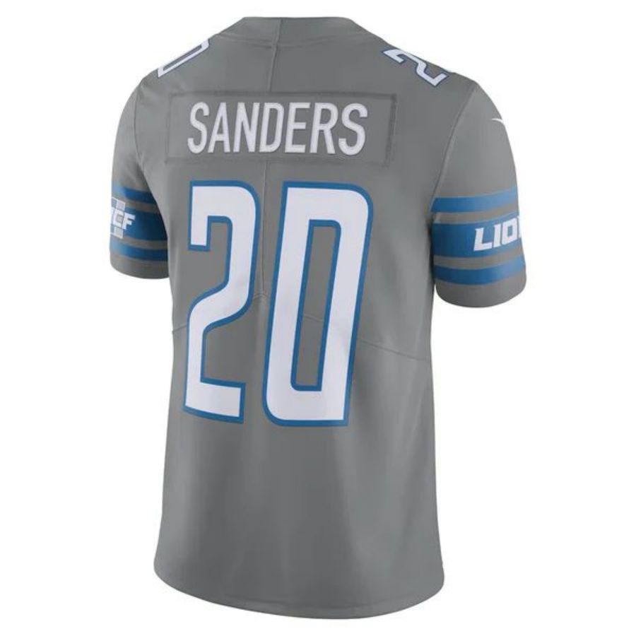 D.Lions #20 Barry Sanders Player Grey Vapor Limited Football Jerseys