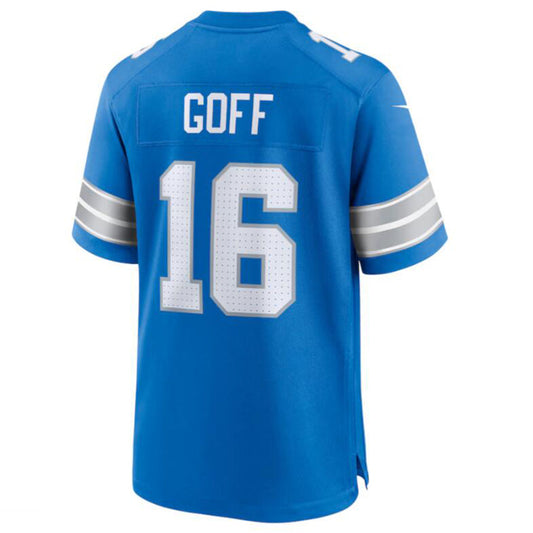 D.Lions #16 Jared Goff Player Game Jersey Blue American Stitched Football Jerseys