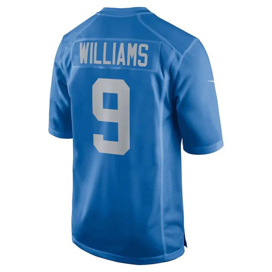 D.Lions #9 Jameson Williams Player Blue classics Game Football Jerseys