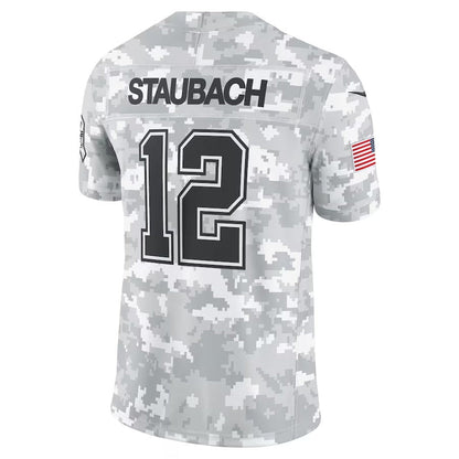 D.Cowboys #12 Roger Staubach Player Arctic Camo Salute to Service Limited Stitched American Football Jerseys