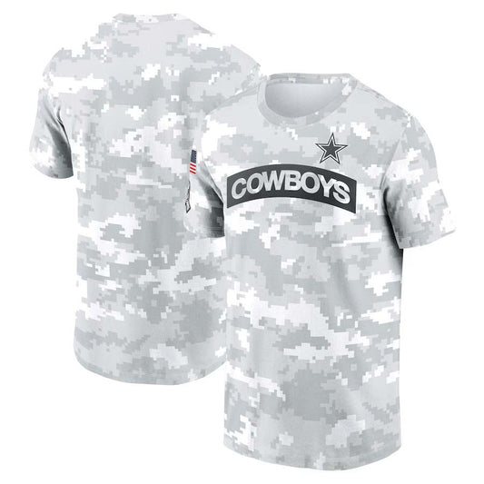 D.Cowboys Salute To Service Club Pullover T-Shirt Player Jersey Stitched American Football Jerseys