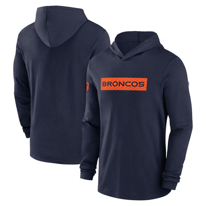 D.Broncos Salute To Service Club Pullover Hoodie Stitched American Football Jerseys Player Jersey