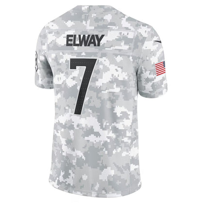 D.Broncos #7 John Elway Player Arctic Camo Salute to Service Limited Stitched American Football Jerseys