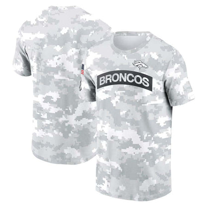 D.Broncos Salute To Service Club Pullover T-Shirt Player Jersey Stitched American Football Jerseys