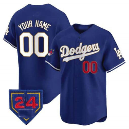 Custom LA.Dodgers Spring Training Patch Vapor Premier Limited – Stitched Baseball Jerseys