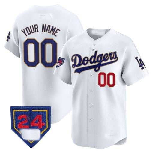 Custom LA.Dodgers Spring Training Patch Vapor Premier Limited – Stitched Baseball Jerseys