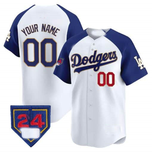 Custom LA.Dodgers Spring Training Patch Vapor Premier Limited – Stitched Baseball Jerseys