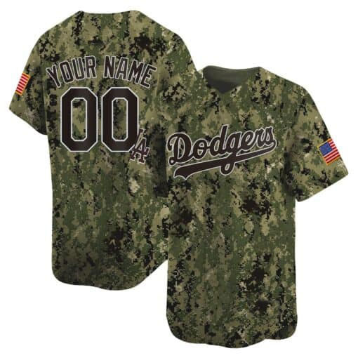 Custom LA.Dodgers USMC Alternate Vapor Premier Limited –Stitched Baseball Jerseys