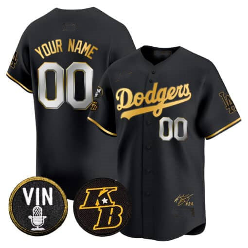 Custom LA.Dodgers Vin Patch Vapor Premier Limited Jeresey –All Stitched Baseball Jerseys