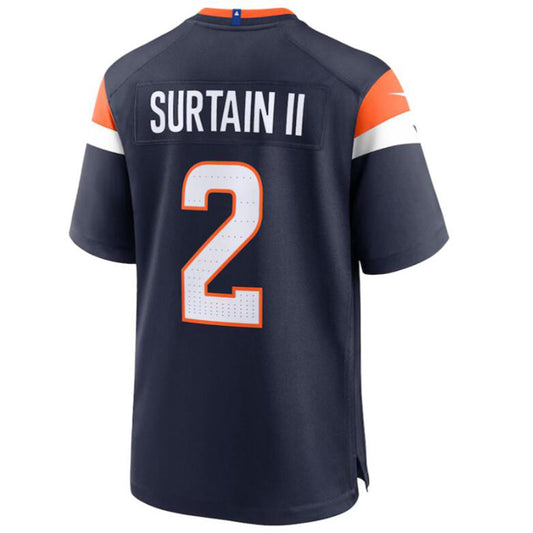 D.Broncos #2 Patrick Surtain II Player Navy Jersey Stitched American Football Jerseys