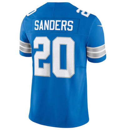 D.Lions #20 Barry Sanders Player Blue Vapor F.U.S.E. Limited Stitched Football Jerseys