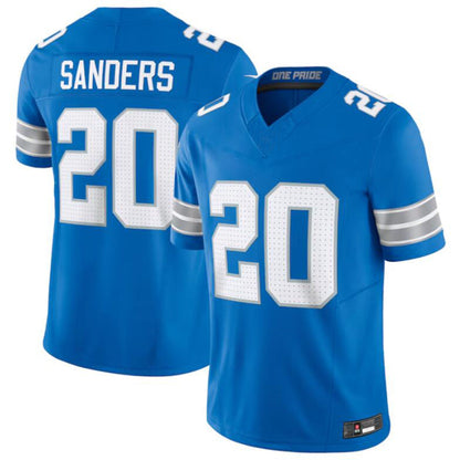 D.Lions #20 Barry Sanders Player Blue Vapor F.U.S.E. Limited Stitched Football Jerseys