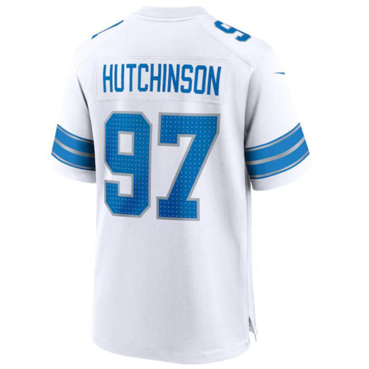 D.Lions #97 Aidan Hutchinson Player White Vapor F.U.S.E. Limited Football Jerseys