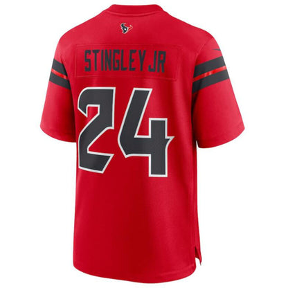 H.Texans #24 Derek Stingley Jr. Player Red Alternate Game Jersey Stitched Jerseys