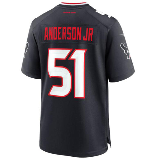 H.Texans #51 Will Anderson Jr. Player Navy Game Jersey Stitched American Football Jerseys