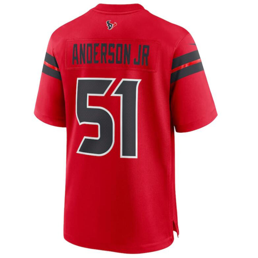 H.Texans #51 Will Anderson Jr. Player Red Game Jersey Stitched American Jerseys