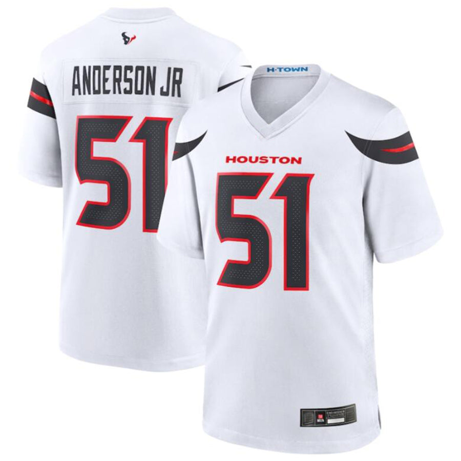 H.Texans #51 Will Anderson Jr. Player White Game Jersey Stitched Football Jerseys