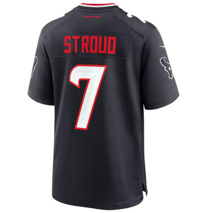 H.Texans #7 C.J. Stroud Player Navy Game Jersey Stitched American Football Jerseys