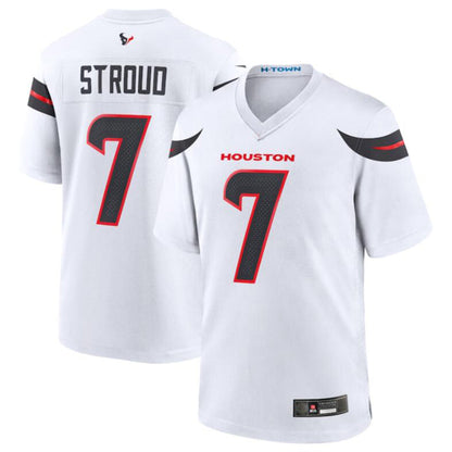 H.Texans #7 C.J. Stroud Player White Game Jersey Stitched American Football Jerseys