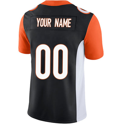 Custom C.Bengals Black Stitched Game Football Jerseys