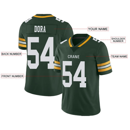 Custom GB.Packers Green Personalized Design Your Own Name and Number for Men Women Youth Jerseys