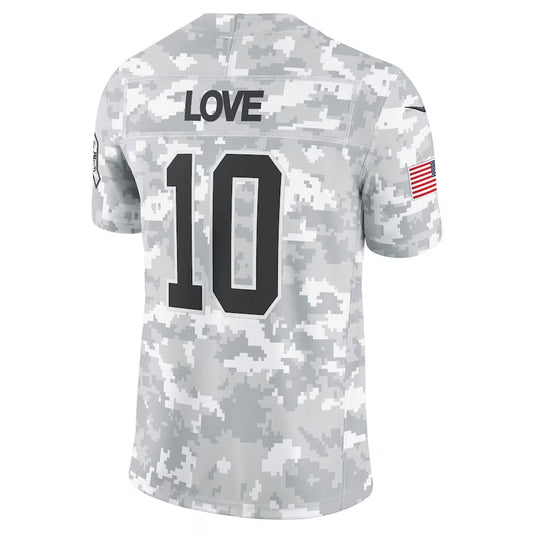 GB.Packers #10 Jordan Love Player Arctic Camo Salute to Service Limited Stitched American Football Jerseys