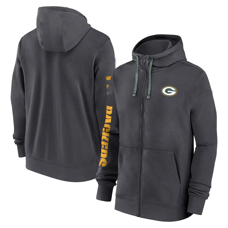 GB.Packers Salute To Service Club Pullover Hoodie Gray Player Jersey Stitched American Football Jerseys